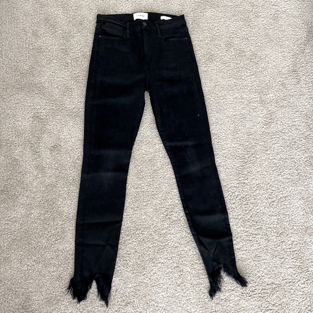 Women’s Frame Denim Black Skinny Jeans. Size - 29. Great condition.